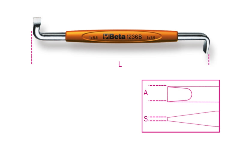 1236B 0,8X4-OFFSET SCREWDRIVERS SLOTTED