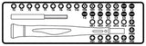 1256/C36-2-36 BITS + MAGNETIC EXTENSION