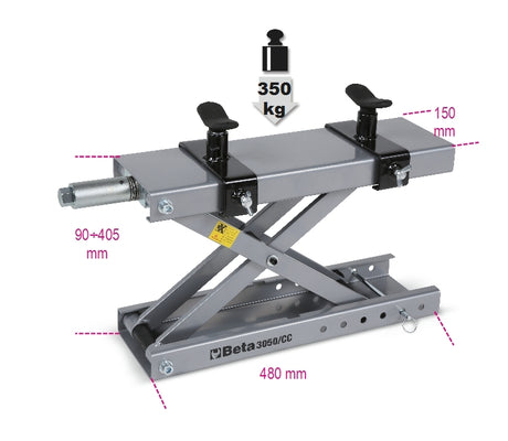 3050/CC | Chock cradle centre stand for Custom, Enduro, Cross, Scooter motorcycles