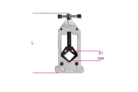 3923 | Blade guide tool for cutting airfoil shaped seatposts up to 80 mm and tubes 1" ÷ 1.1/2"