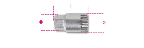 3973/4-BRACKET REMOVAL SOCKET WITH PIN