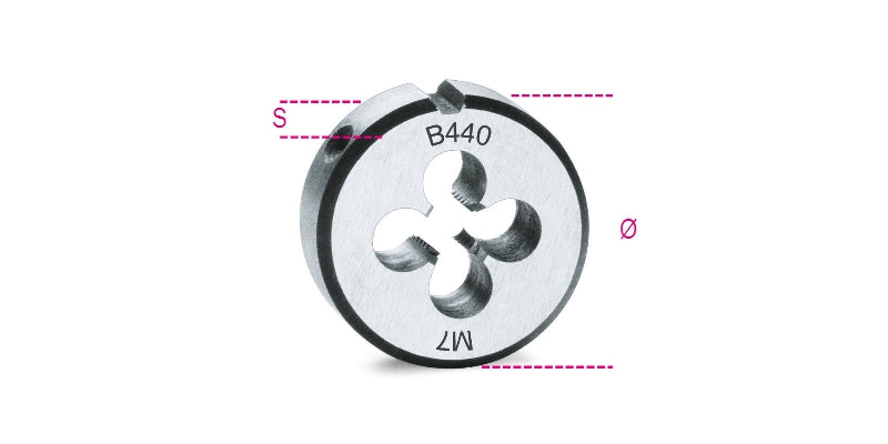 440 2-ROUND DIES COARSE PITCH