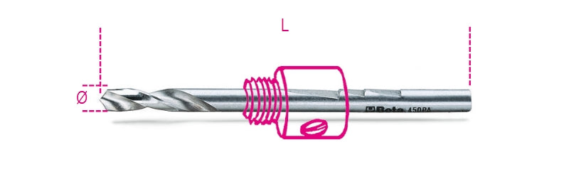 450PA/1-PILOT DRILLS FOR ARBORS 450AL/1