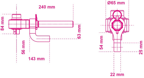 561/1 | Torque multiplier for right-hand and left-hand tightening, ratio 5:1, with two reaction feet