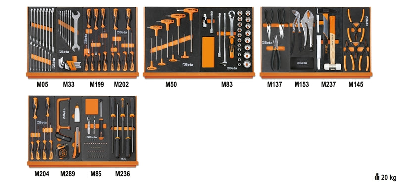 5904VU/2M-ASSORTMENT OF 151 TOOLS