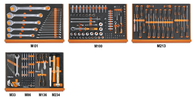 5988U/7M-ASSORTMENTS OF 215 TOOLS