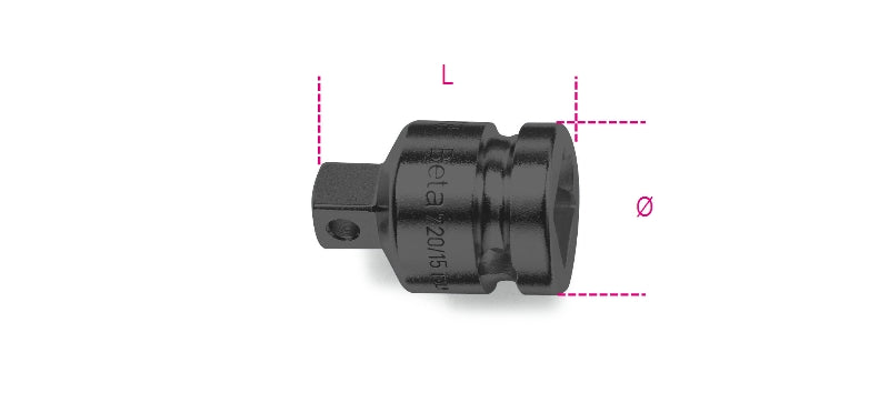 720/15-IMPACT ADAPTOR 1/2"-3/8" DRIVES