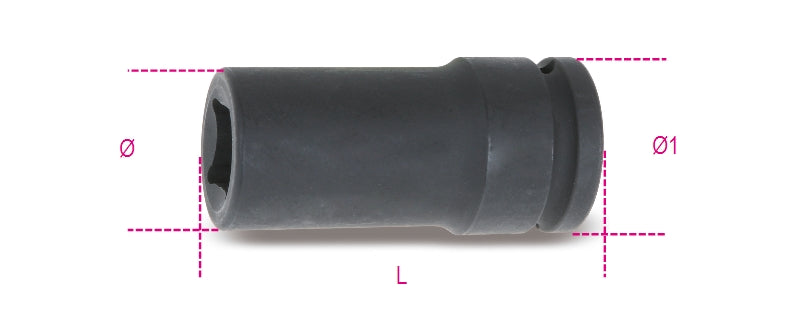 728LQ 19-IMPACT SOCKETS, LONG SERIES