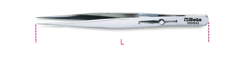 999G-EXTRA SLIM STRAIGHT TWEEZERS