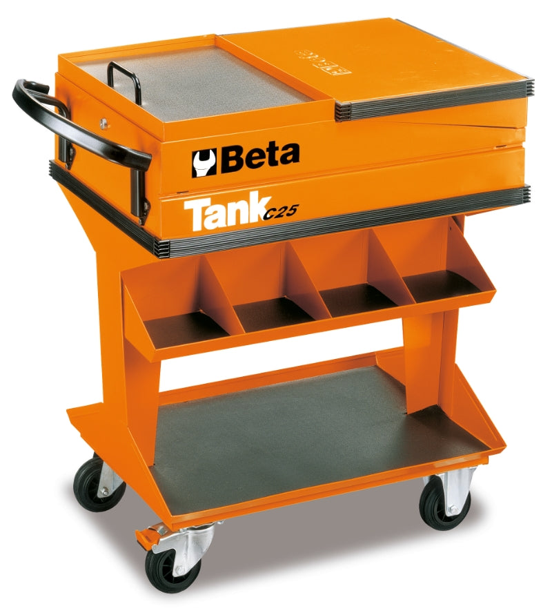 C25-TANK TROLLEY WITH SHELF