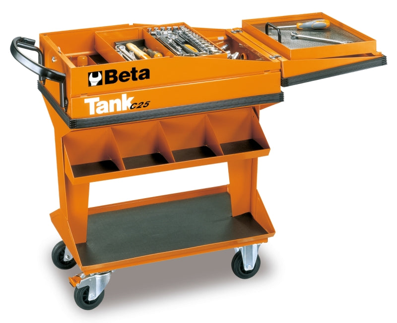 C25-TANK TROLLEY WITH SHELF