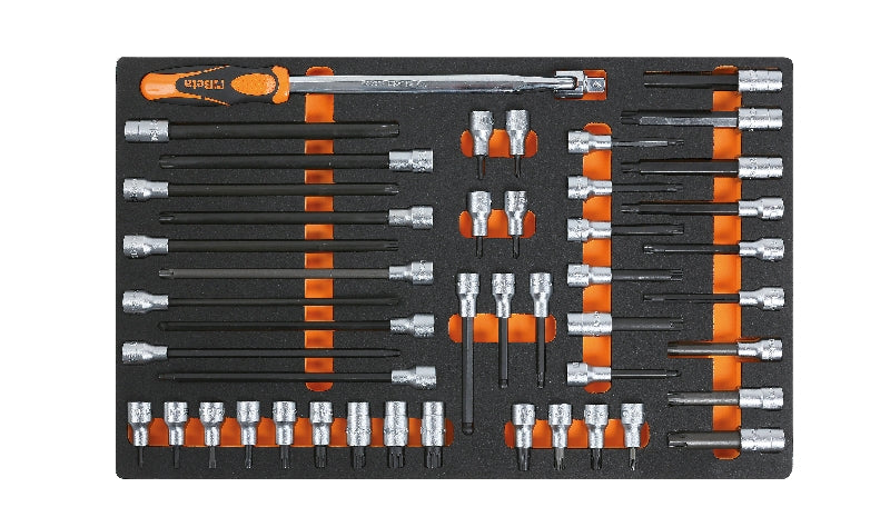 M121-SOFT THERMOFORM. TRAY WITH 46 TOOLS