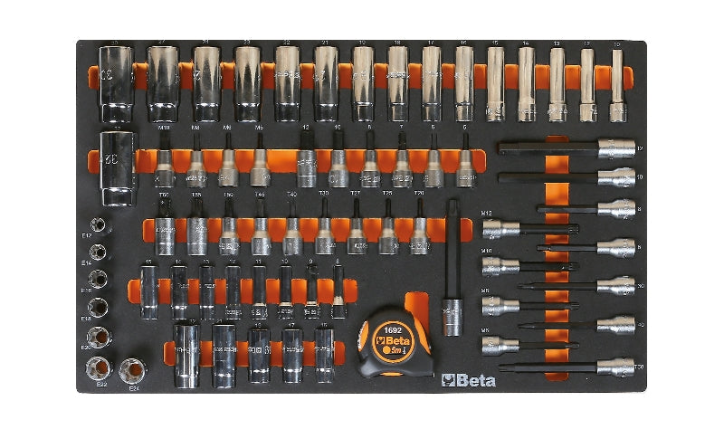 M125-SOFT THERMOFORM. TRAY WITH 68 TOOLS