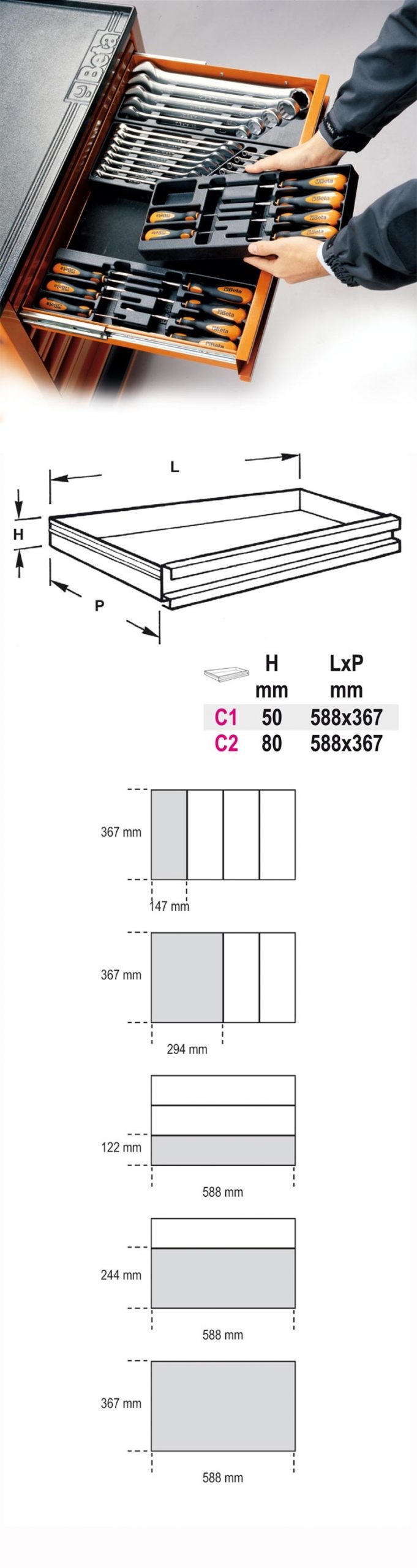 TV175-EMPTY THERMOFORMED 1/4